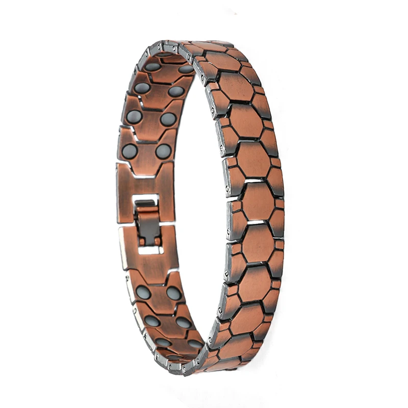 Heilendes Gesundheitsarmband aus Kupfer mit Magnet für Männer, Arthritis-Schmerzlinderung, Bio-Energie-Blutdruck-Armband, Gesundheits-Armreif, Schmuck