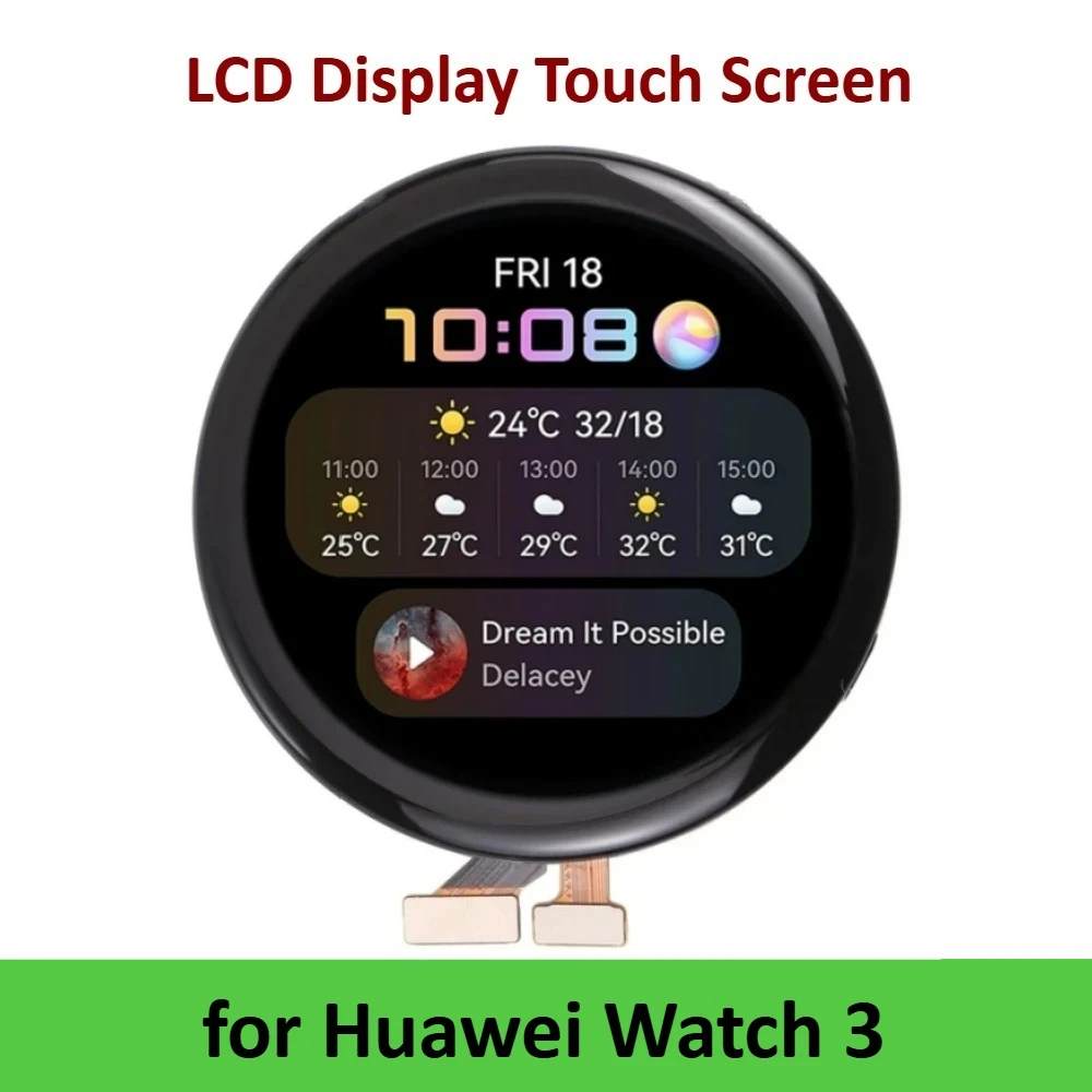 

Сенсорный ЖК-экран для Huawei Watch 3, GLL-AL00 с дигитайзером, полная сборка, запасная часть экрана часов