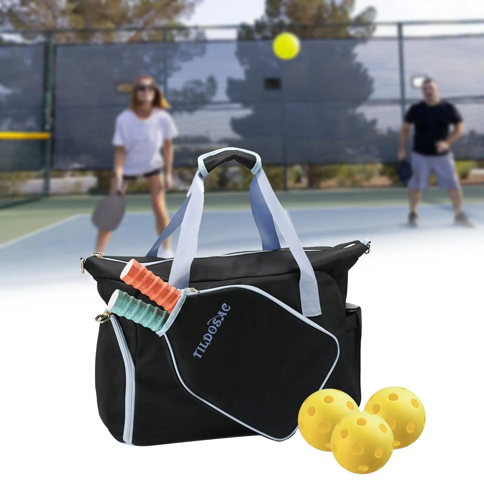 Pickleball Racket Bag Lightweight Gym Bag Shoulder Bag Pickleball Paddle Bag