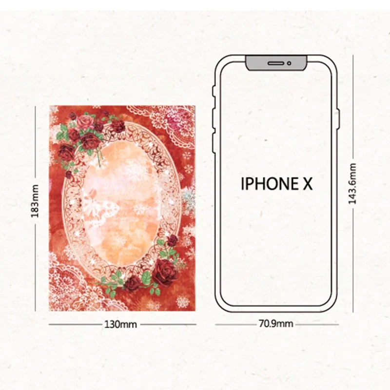 Flower Material Paper Spring, Collage Letters, Memo Diary, Scrapbooking, Material Escolar, Writing Pads, 30pcs, 183x 130mm