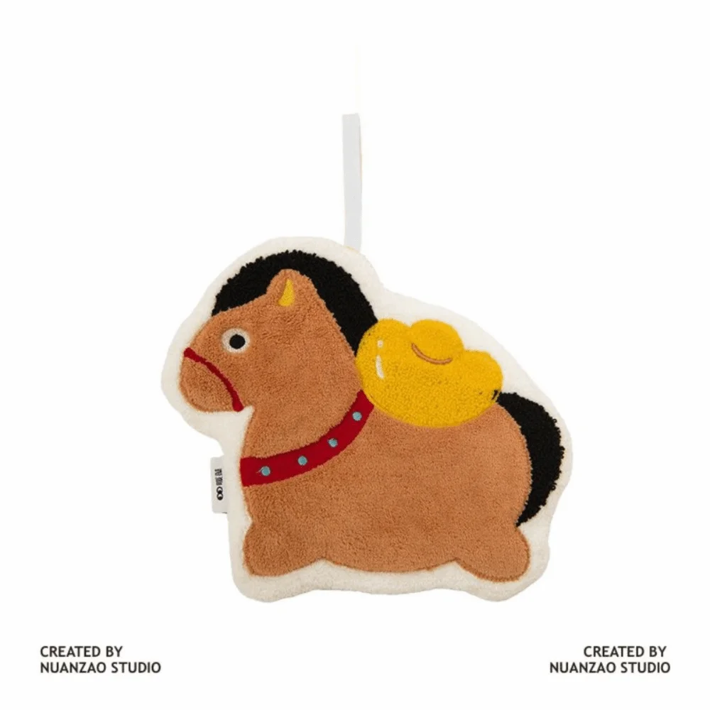 

Коралловое бархатное полотенце для рук «Год лошади», водопоглощающее, быстросохнущее, носовой платок для туалета, подвесная утолщенная мочалка, бытовая