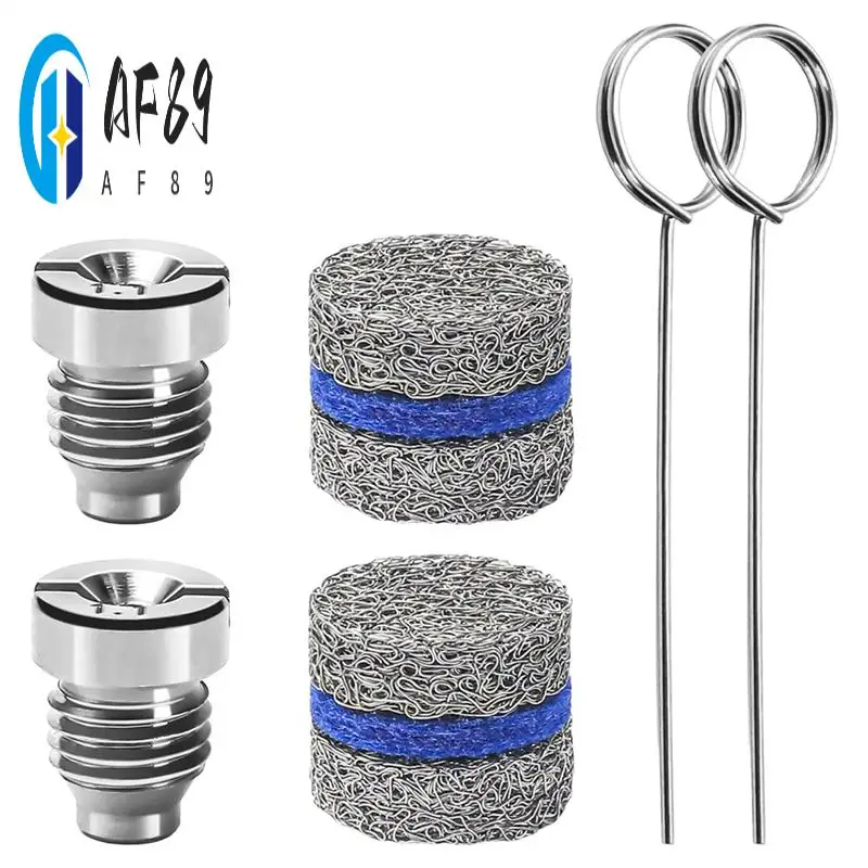 

AF89-1.1Mm Hole Foam Cannon Nozzle Kit For Foam Cannon Replacement Threaded Nozzle Tip And Mesh Filter With Cleaning Tool