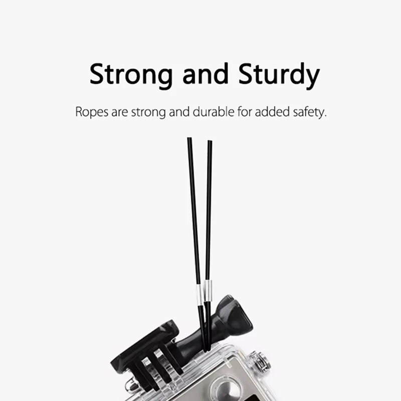 Anti-Lost ลวดเชือกความปลอดภัยเชือกสําหรับ GoPro 12 11 10 9 8 SJCAM AKASO Insta360 X4 X3 สําหรับ DJI OSMO Action 4 กระเป๋า 3