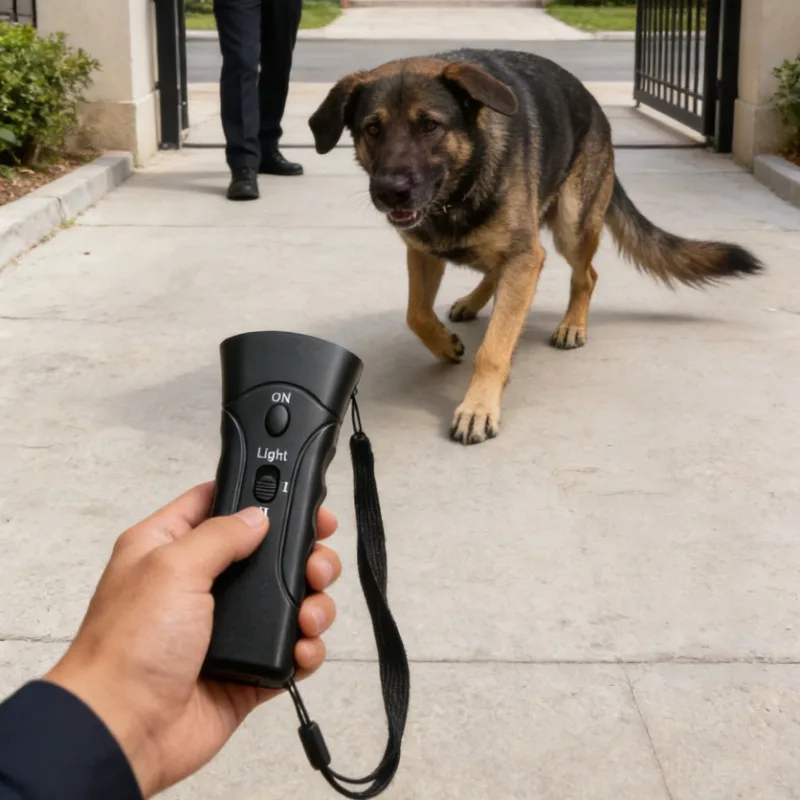 

Professional Ultrasonic Pet Dog Repeller Portable Anti-Bark Training Device Safe Outdoor Indoor Pet Behavior Correction Tool