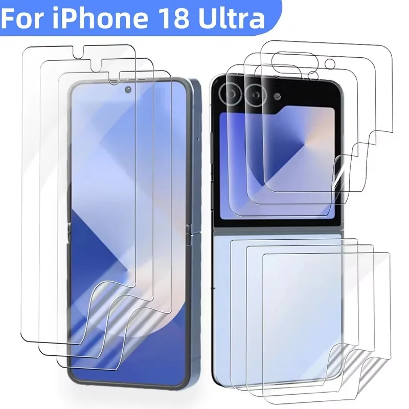 1-5 Sets für iPhone Ultra 18 Fold Hydrogel-Folie Weiche TPU-Displayschutzfolien für iPhone 18 Ultra Vollständige Abdeckung Kratzschutz