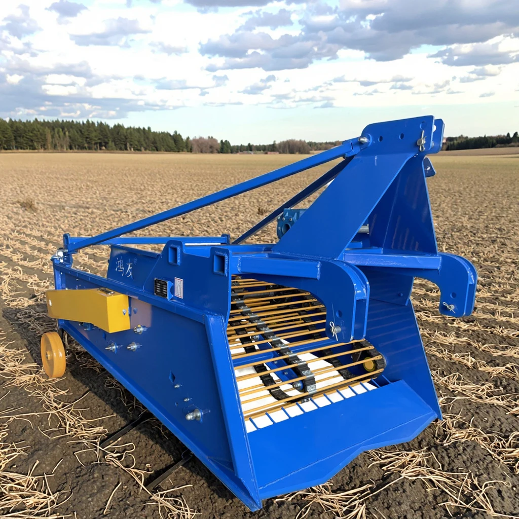Small automatic potato harvester for olive harvesting
