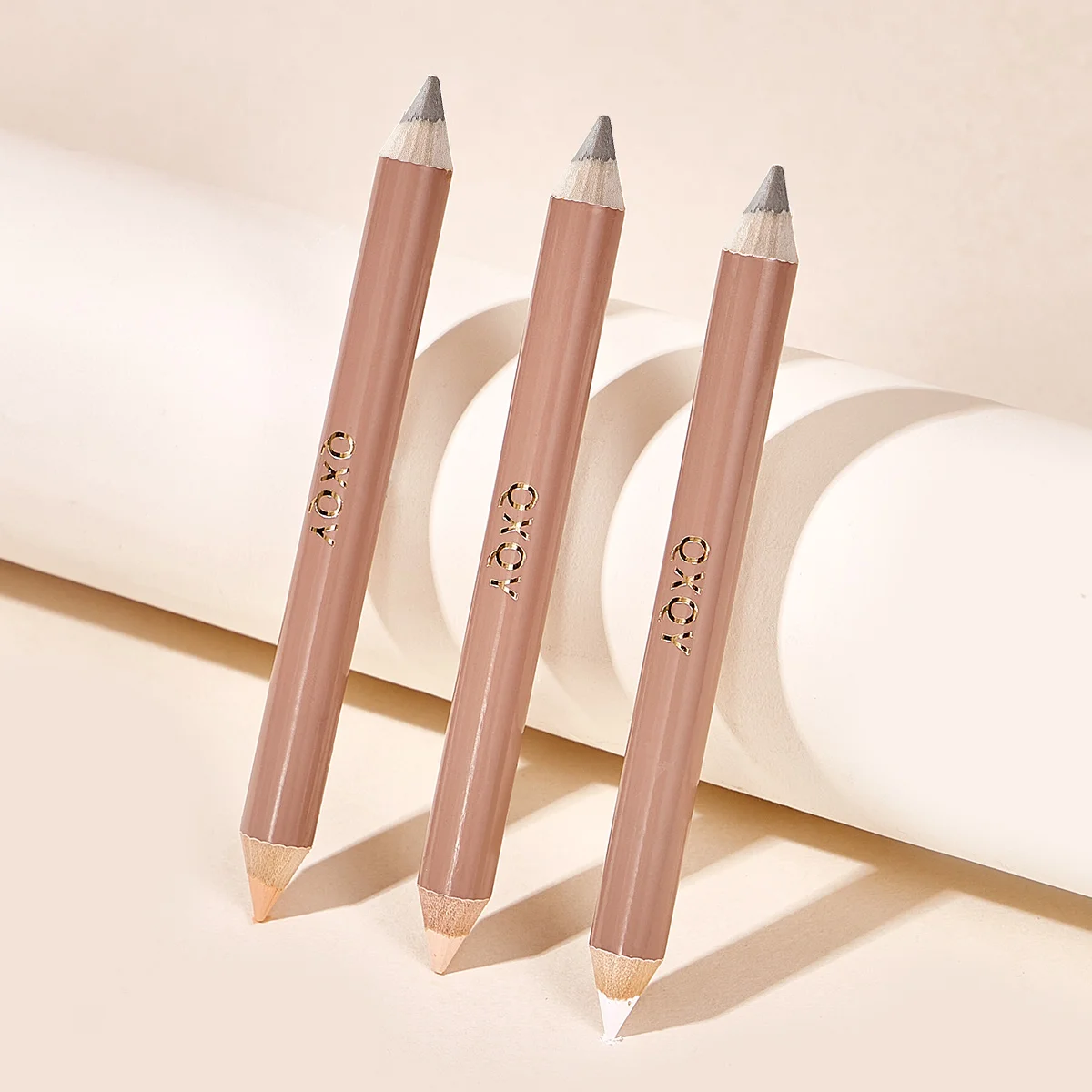 Penna per contorno evidenziatore a doppia testa 3D liscia come la seta Il contorno dell'ombra del naso naturale opaco illumina il trucco del viso