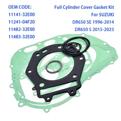 650CC Motorcycle Full Cover Gasket Cylinder Head Base Pad Kit for SUZUKI DR650 DR 650 SE S DR650SE 1996-2014 DR650S 2015-2023