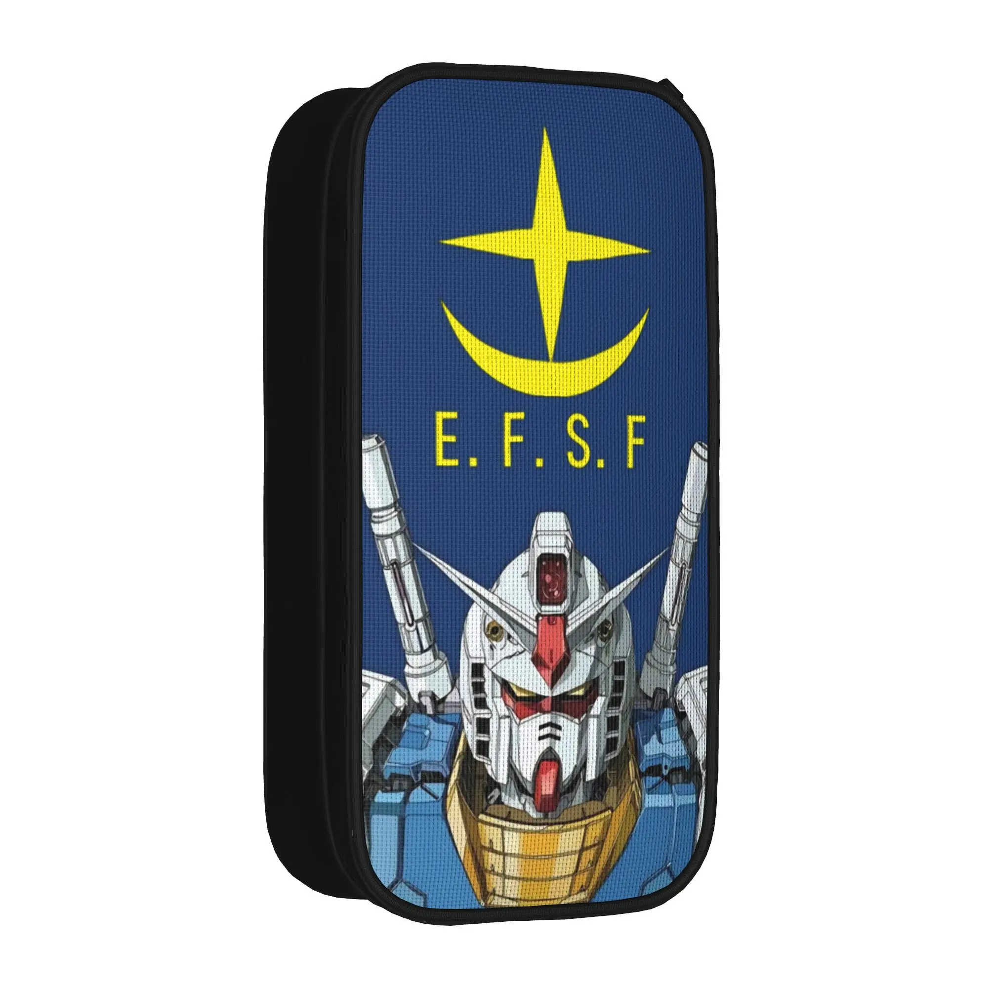 Fun mobile suit gundams Pencil Cases  Pencil Box Pen Box Kids Large Storage Pencil Bags School Supplies Zipper Accessories