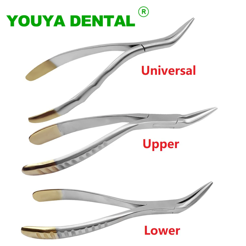 Dental Pliers Residual Root Tweezers Tooth Extraction Forceps Curved Maxillary Mandibular Teeth Universal Pliers Dentist Tools