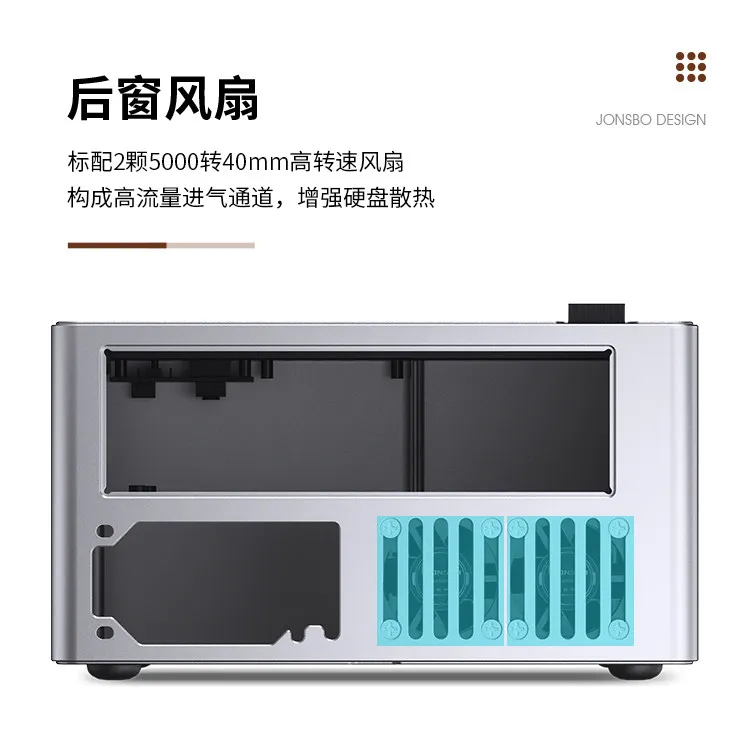NV10 N10 ITX Mini Desktop Case 3.3mm Aluminum Alloy Chassis 4.5L Small PC Casing Support 1U FLEX Power Supply