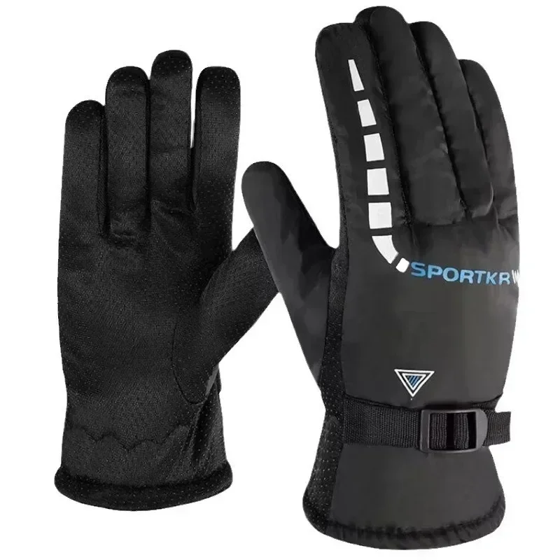 Winter Ski Gloves For Men Women Thickened Non-Slip Outdoor Cycling Driving Ski Hiking Warm Gloves Winter Sports Accessories Gift