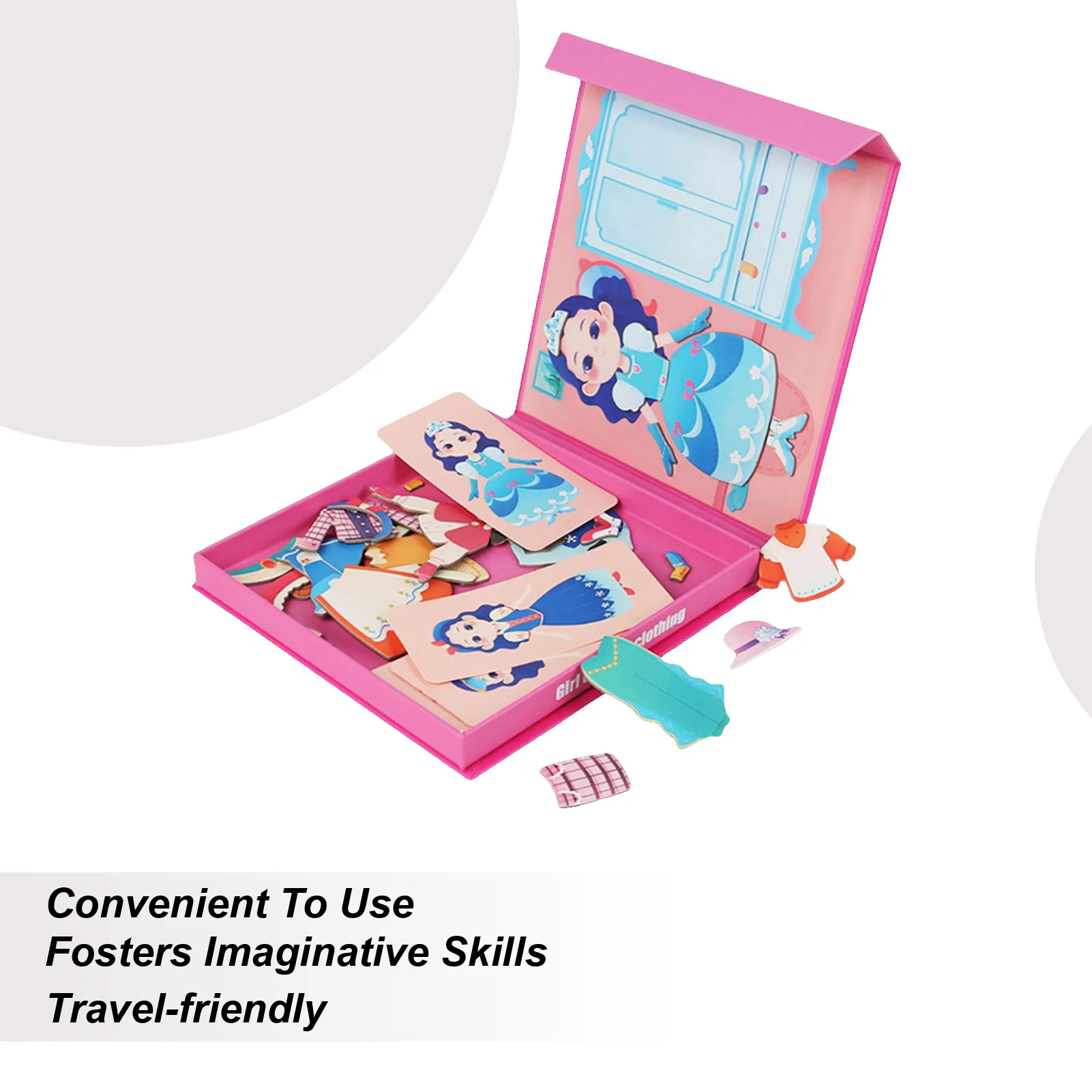 Magnetic Puzzle Sensory Wooden Travel Magnetic Stickers Jigsaw Matching Puzzle Board Educational Learning Game For Home Car