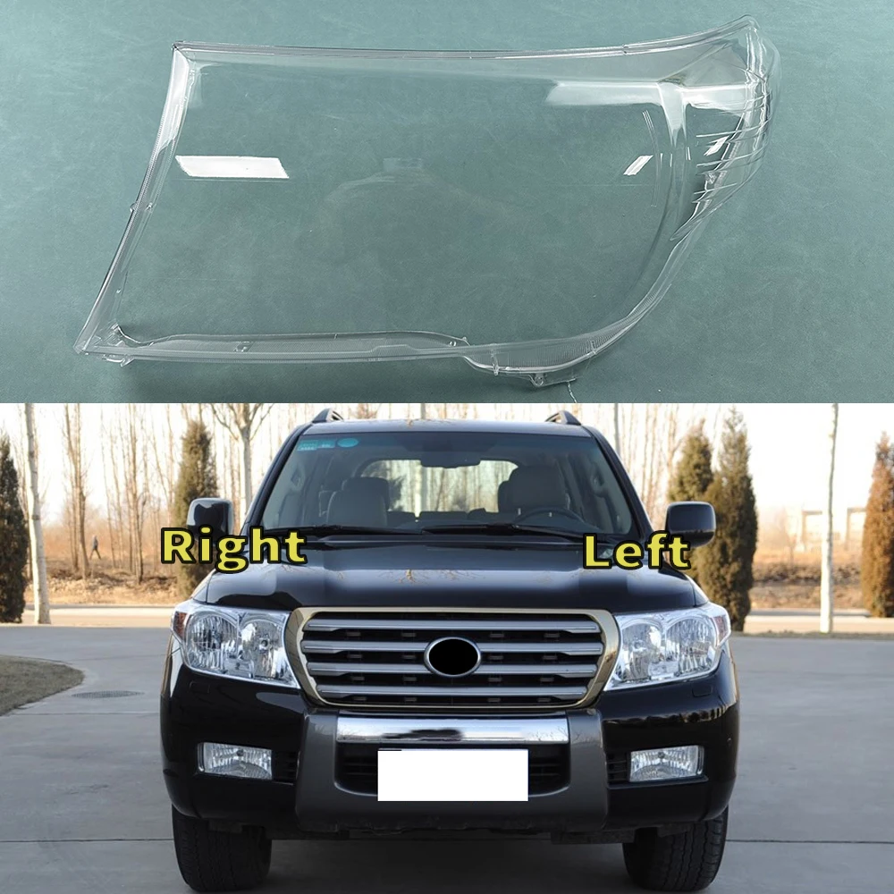 

For Toyota Land Cruiser Lc200 2007-2011 Headlight Cover Transparent Lampshade Lens Lamp Shell Plexiglass Auto Replacement Parts