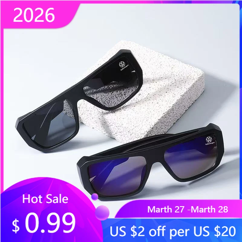 

VW GTI GOLF 2026 Hot For VW VOLKSWAGEN Car Fashion High End Polarized Sunglasses Volkswagen R Touareg Arteon Passat Touran Polo