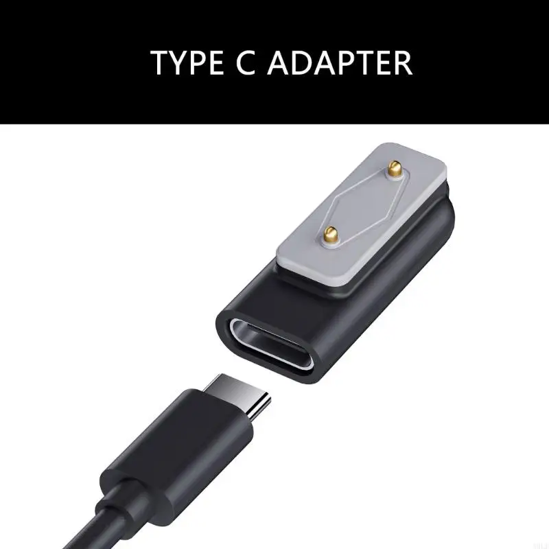 A9LF Portable Type C USB Power Adapter Ergonomical Connector for Watch Band 9/8/7