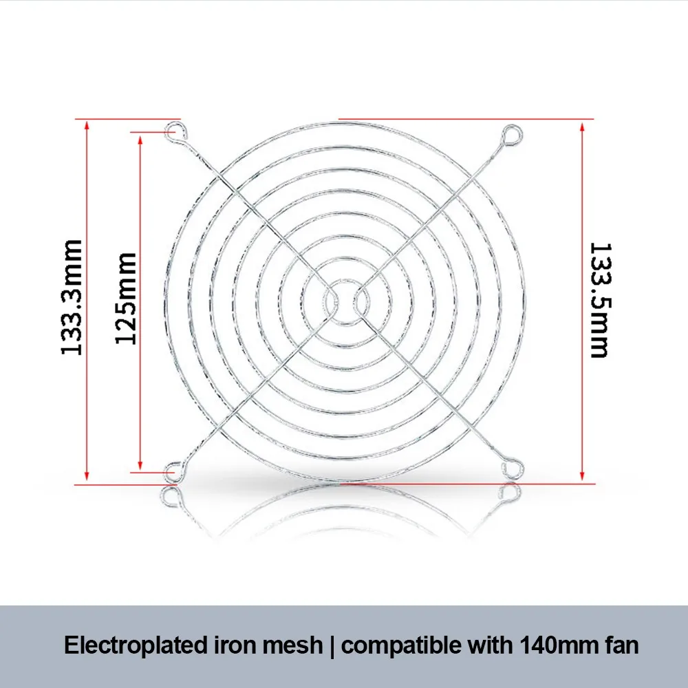 1Pcs New Metal Cooling Fan Grill Protective 40-220mm Fans Grid Mesh Cover for Computer Fan