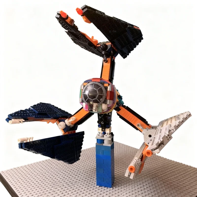 742 個 MOC スターバトルタイ S ディフェンダーモデルビルディングブロック建設おもちゃ DIY クリエイティブ教育クリスマスギフトアイデア