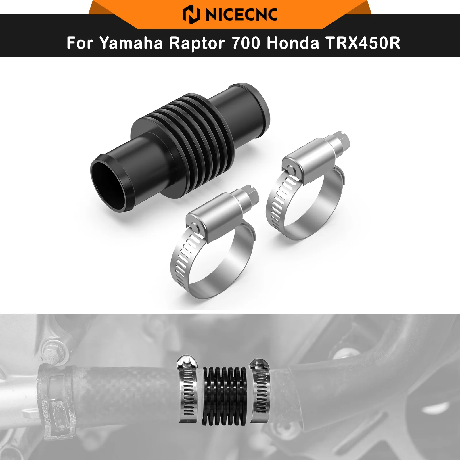 NICECNC For Yamaha Raptor 700 In Line Super Water Cooler For Yamaha Banshee 350 Blaster Honda Kawasaki Suzuki Husqvarna KTM Beta