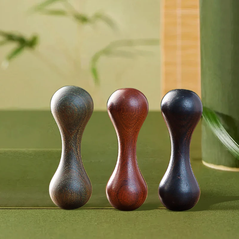 Juguete de Descompresión de Madera Pulida de Sándalo, Spinner Manual para Aliviar la Ansiedad y el Estrés, Juguete de Rotación de Dedos