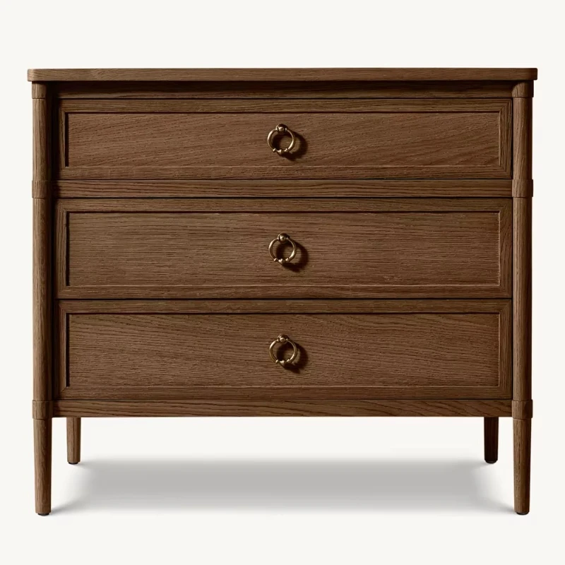 

Bedroom table next to closed drawer wooden bedside table household