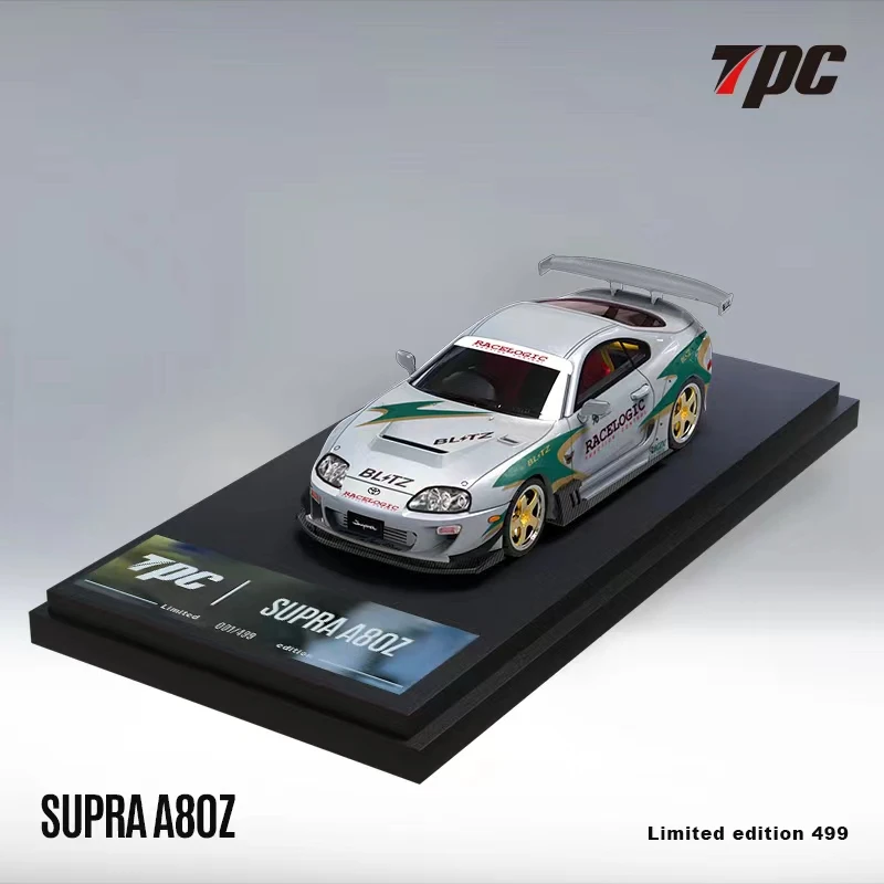 **Pre-Order** TPC 1:64 Supra A80 Z Silver Green limited499 Diecast Model Cars