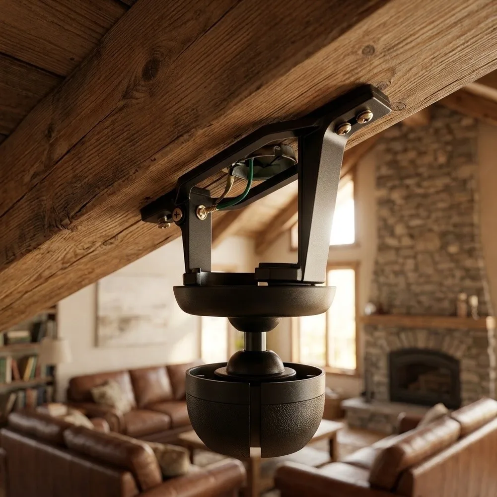 Sloped Ceiling Fan Mounting Bracket With Hanger Ball And Screws For Vaulted Angled Ceilings Easy Install Kit