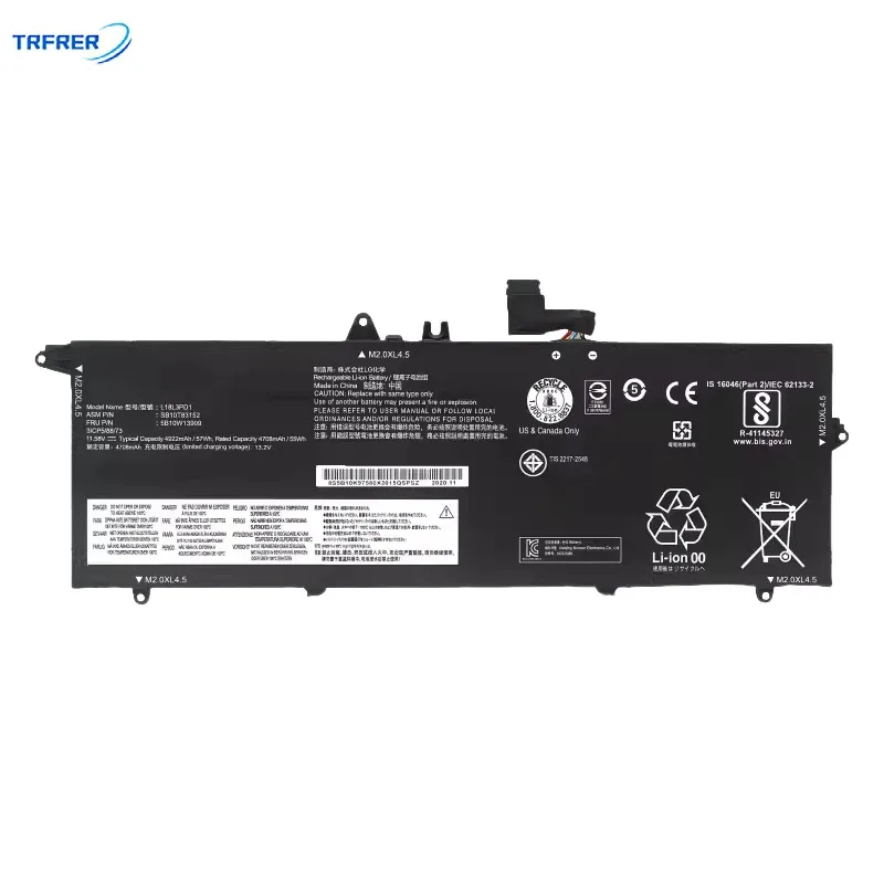 MA L18M3PD1 11.52v 57wh laptop battery for Lenovo ThinkPad t490s t495s L18L3PD1 L18M3PD2 L18C3PD2 5B10W13878 SB10T83123