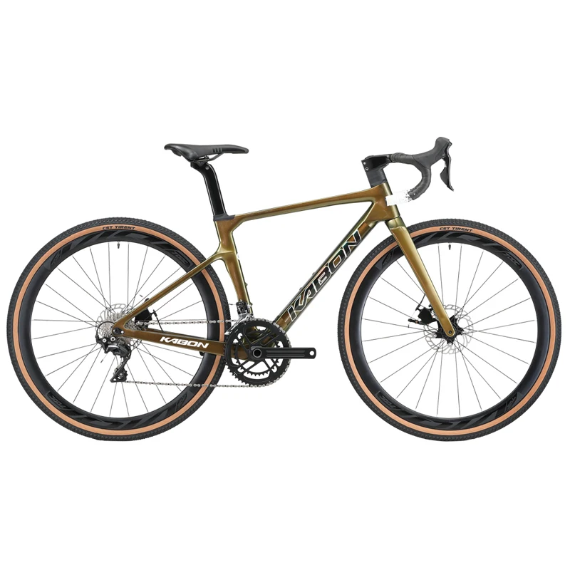 

KABON Carbon Disc Road Bike Integrated Design Racing Bicycle with Shimano Ultegra R8000 22 Speed Derailleur System