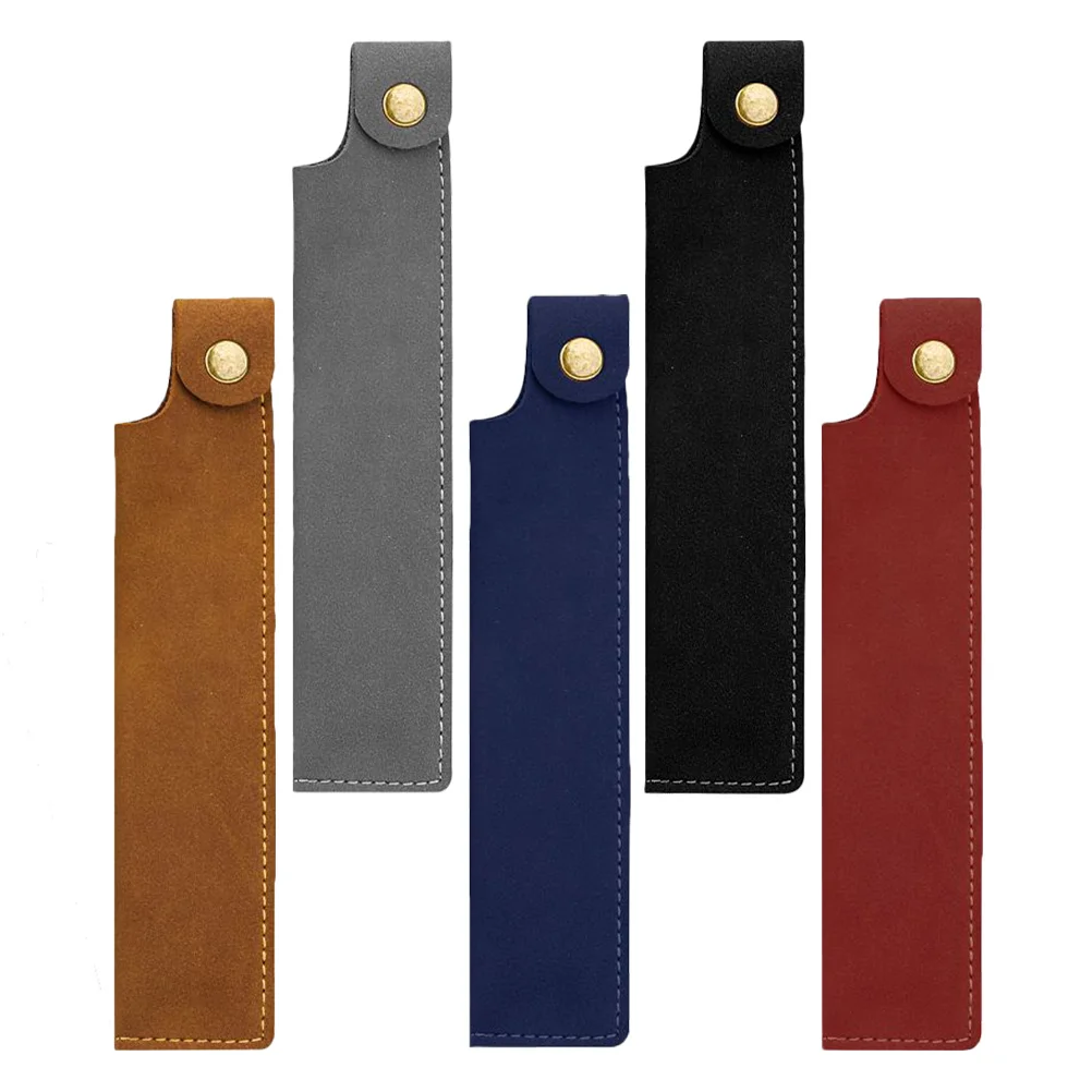 

5Pcs Waterproof Vintage PU Pen Case Classic Retro Fountain Ballpoint Holder for Men Women Students Office Use Pen Holder Pouch