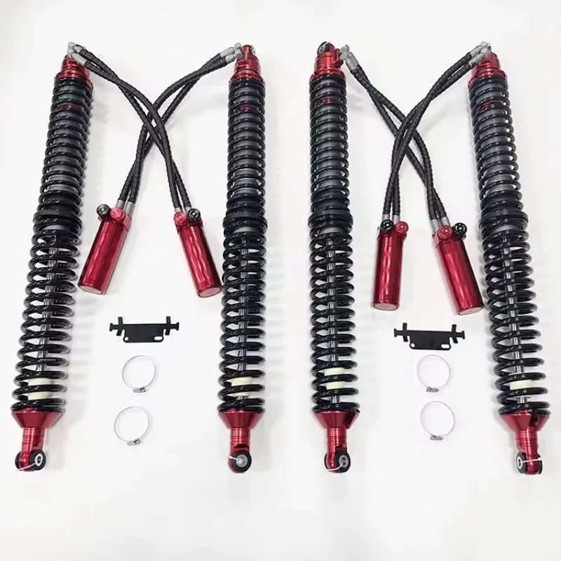 4x4 Off Road Coilovers Suspension Racing 4Wd Buggy Adjustable Shocks For Jeeps Wranglerjk Jl 18 Inch Double Hose Shock Absorbers