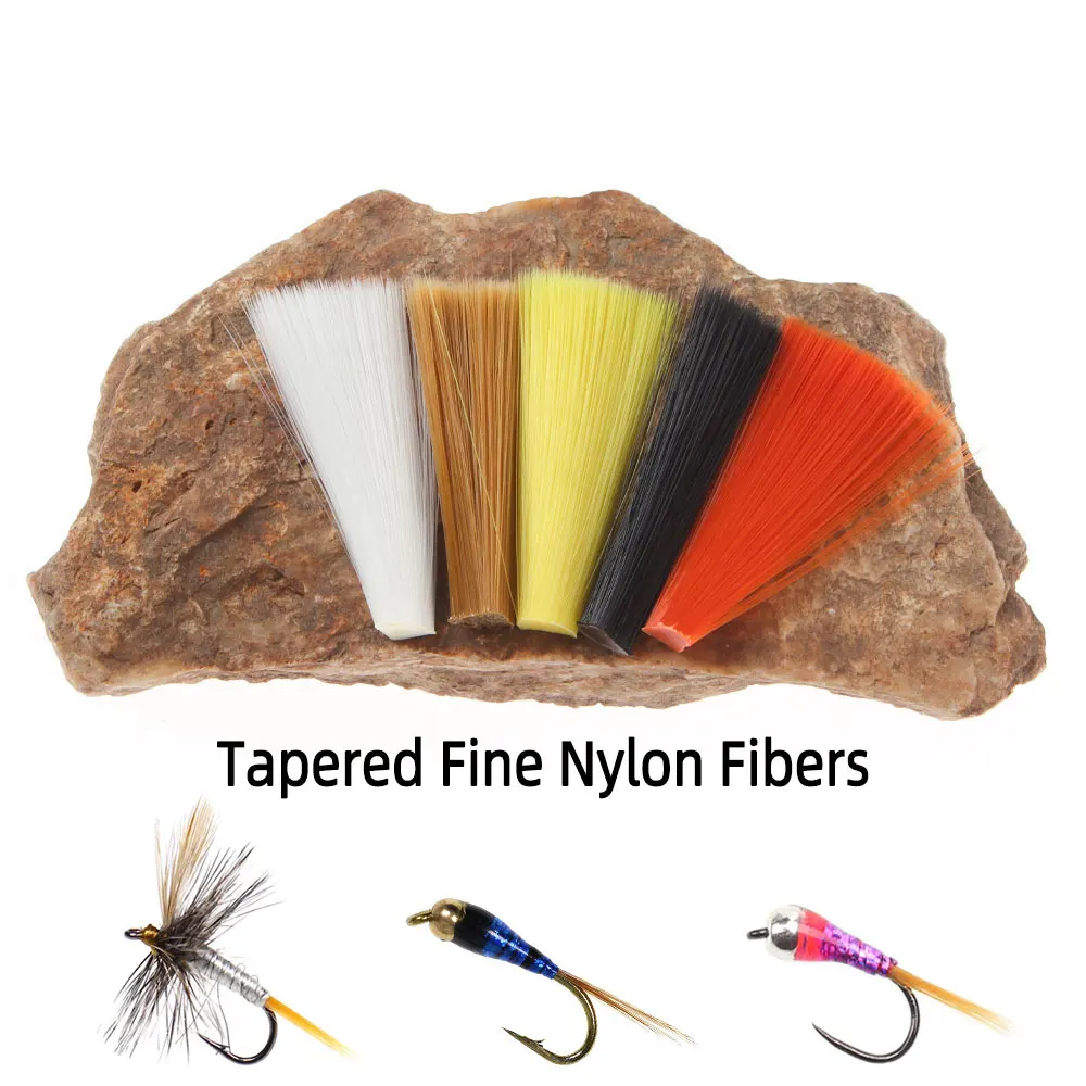 Tapered Nylon Fibers Dry Fly Mayfly Tails Tying Material Perdigon Nymph Tails Ultra Fine Fibers Dry Fly Wings Tails