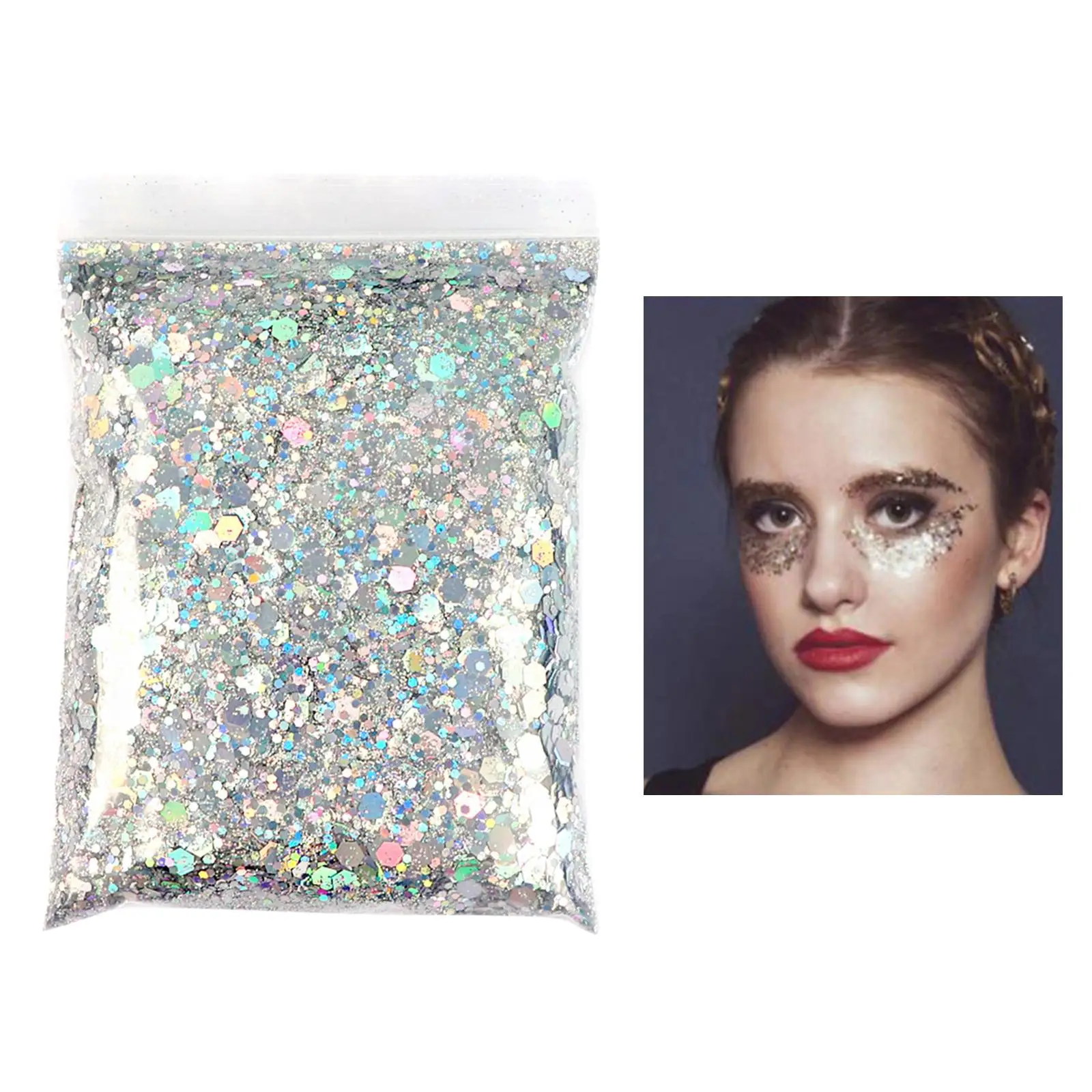 2x1 sac 50g paillettes pour ongles paillettes Paillette flocons 3D Nail Art décor