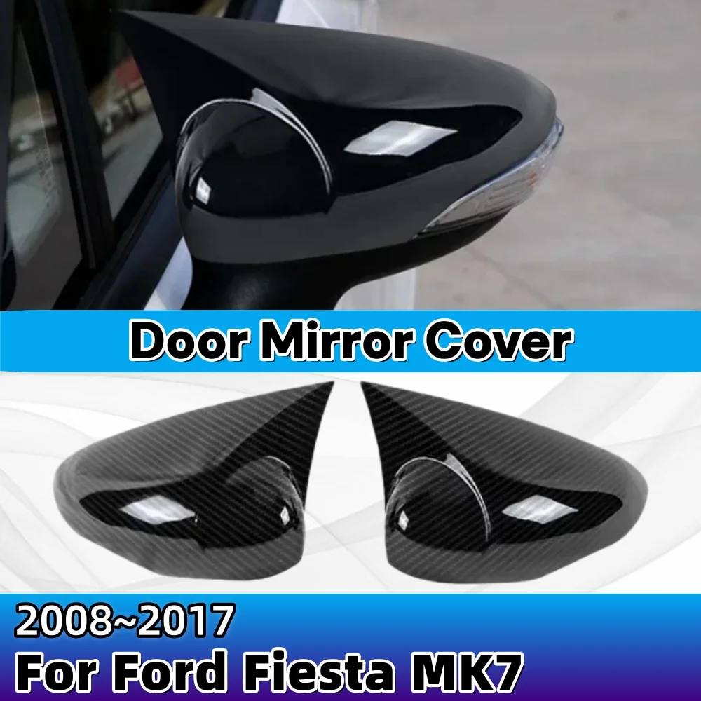 

Bat Style Mirror Cover For Ford Fiesta 2008-2017 Rearview Mirror Cover 2Pieces Car Decoration Upgrade Styling ABS Plastic