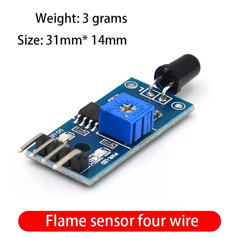 DC 3.3 V-5 V Infrarood 3 Draad Vlamdetectie Sensor Module IR Vlam Sensor Module Detector Smartsense voor Arduino