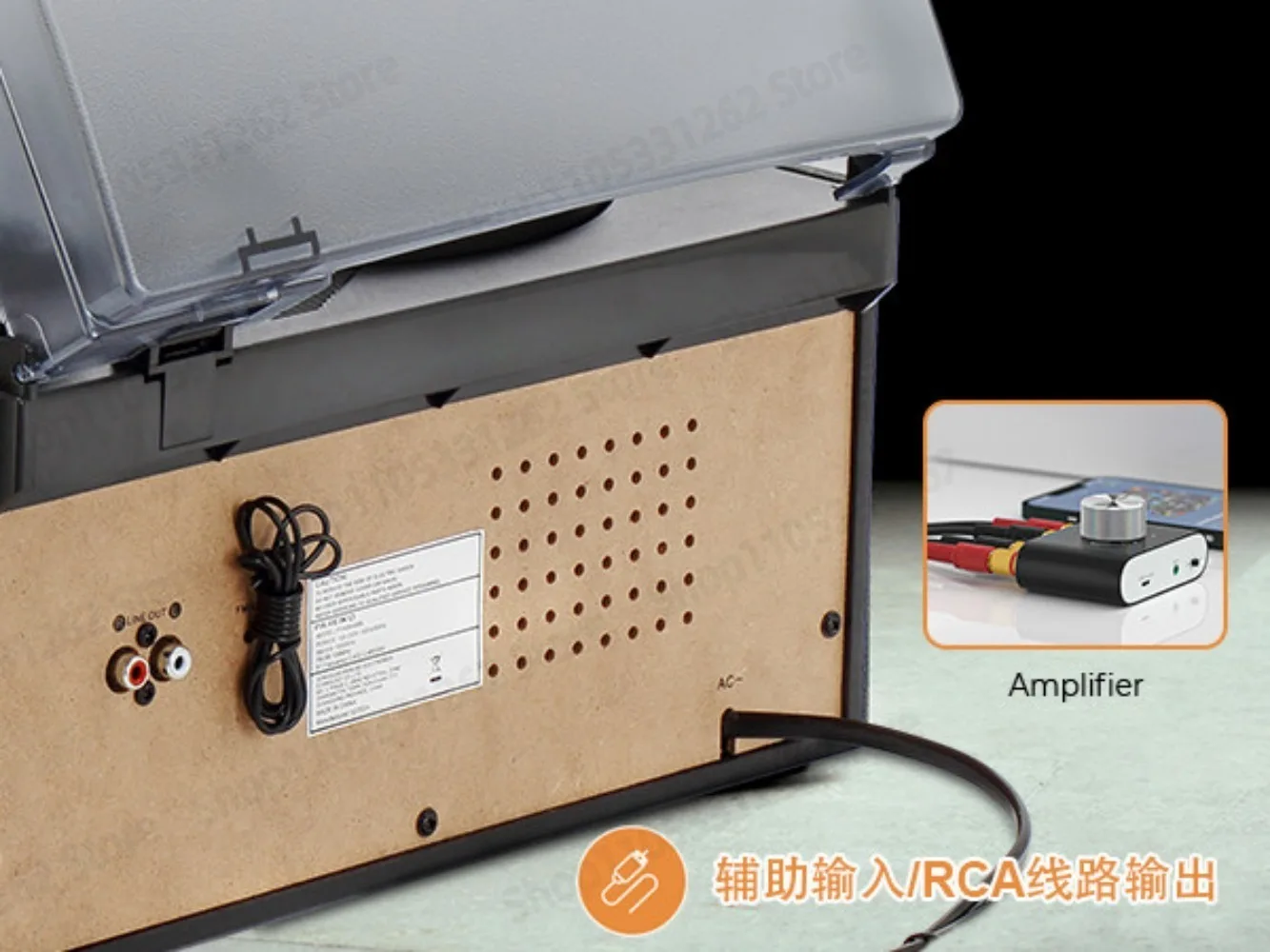 Lai Jun retro multi-function vinyl record player home phonograph CD tape Bluetooth USB radio desktop stereo