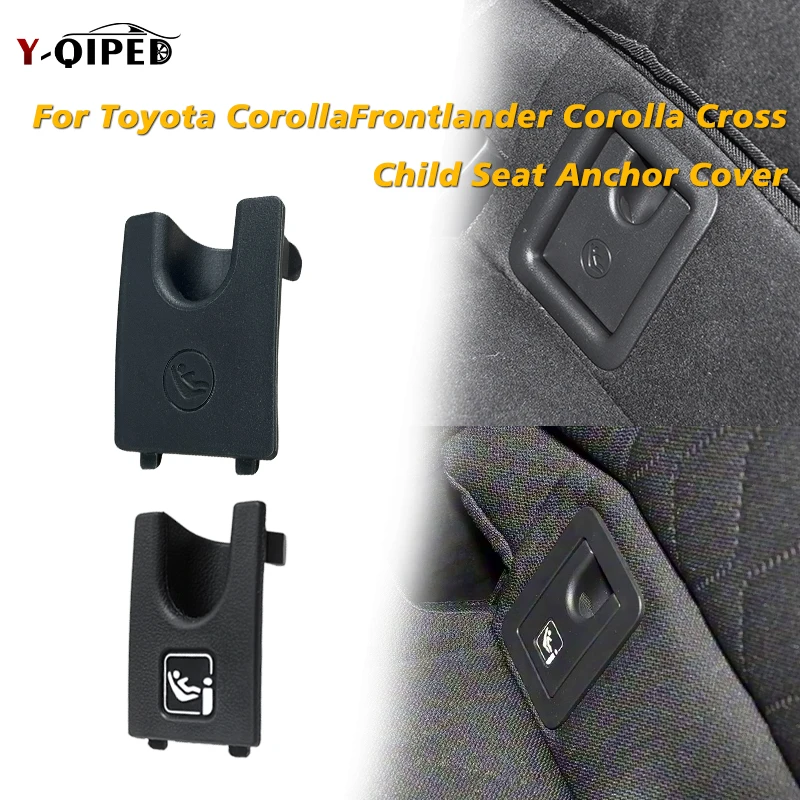 Capa para fixador de assento infantil traseiro para Toyota Corolla, Corolla Cross Hybrid, trava de segurança ISOFIX, capa preta/bege 58239-02050