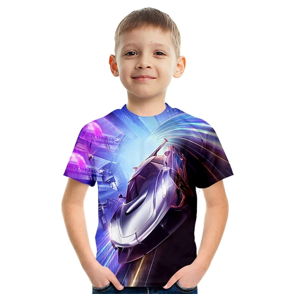 2024 Kids Boys Girls Casual T-Shirts 3d Printed Cartoon Funny T Shirt Children Birthday Gift Tshirts Baby Clothes Summer