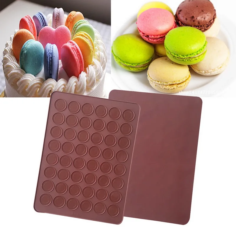 Silicone DIY Cake Baking Mat 30/48 Cavity Pastry  Macaron  Oven  Mould Sheet Pad Tray  Kitchen Tools