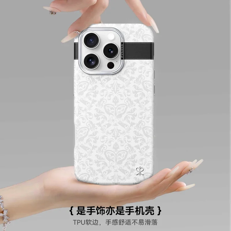 PYNANA Creative Case Cover iPhone16ProMax Case Magsafe Magnetic Wireless Charging iPhone16Pro Cover Custom Anti-drop Fashion