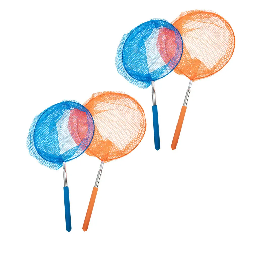 4 szt. Siatka do łapania owadów dla dzieci, do łowienia na świeżym powietrzu, na plaży, do zbierania owadów, wysuwana, rozciągliwa siatka dla dzieci