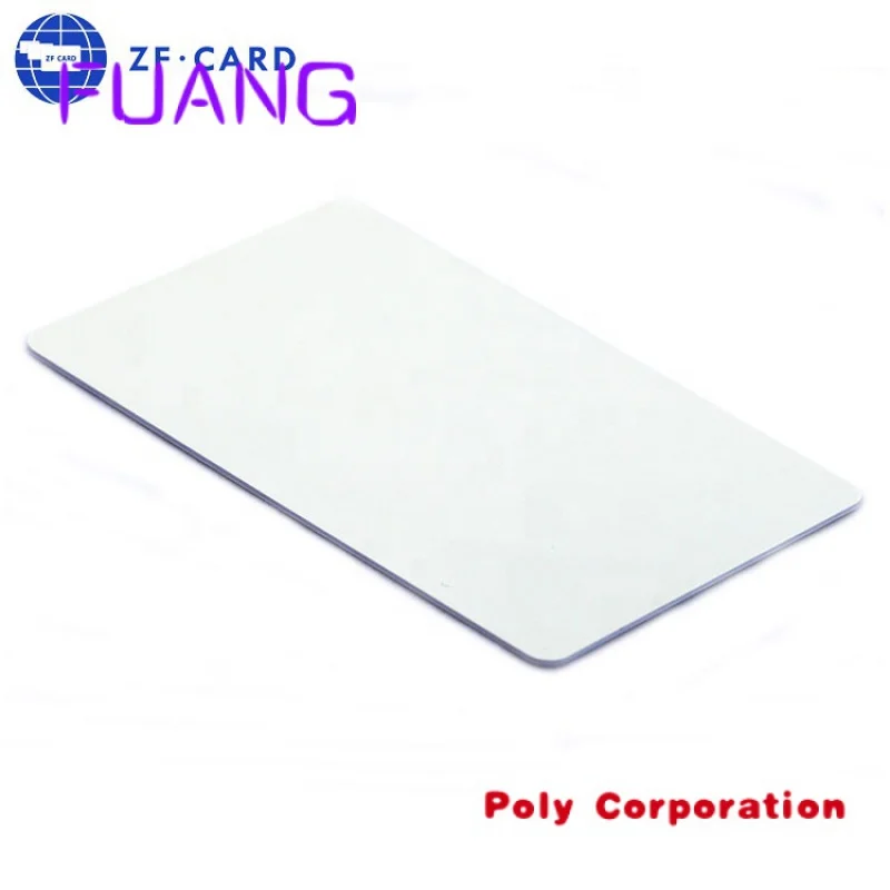 Cartão branco imprimível do PVC do tamanho padrão CR80