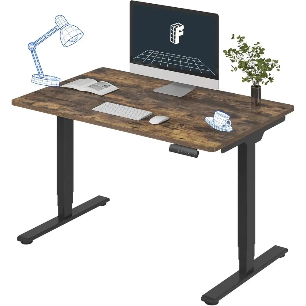 

Электрический регулируемый по высоте стол с двумя моторами, 3 режима работы, 48x30 дюймов, цельная столешница, для работы сидя и стоя (Специальная модель)