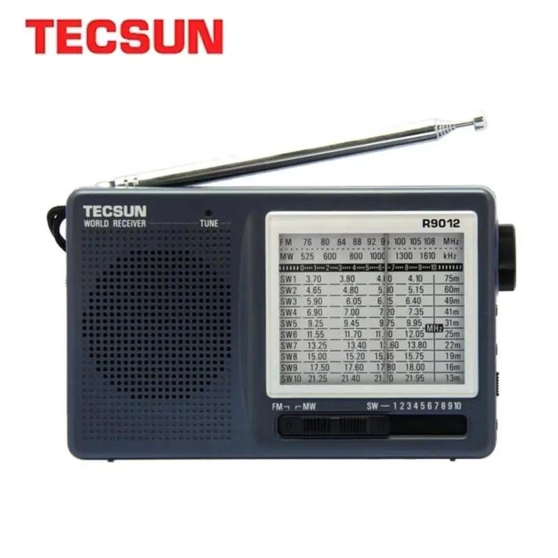 TECSUN R-9012 Radio FM AM SW Portable Radio 12 Bands Portable Radio Receiver High Sensitivity Low Noise Shortwave Pocket Radio