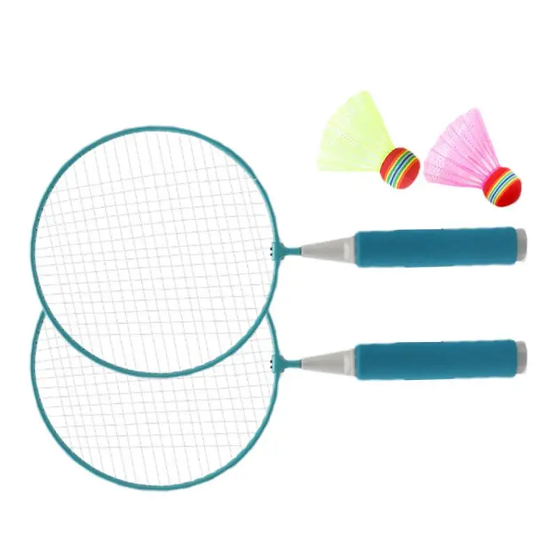 

Kids Badminton Rackets Outdoor Badminton Set Lightweight Shuttlecock Racket Outdoor Sports Toys For Family Lawn Yard Backyards