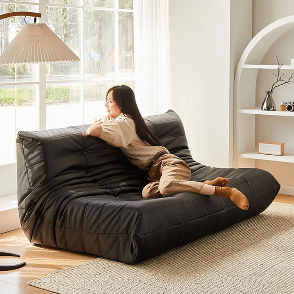 2-sofa cover, sofa jackets, light luxury leather sofas, small apartment living room lying in the lazy tatami of Nordic internet