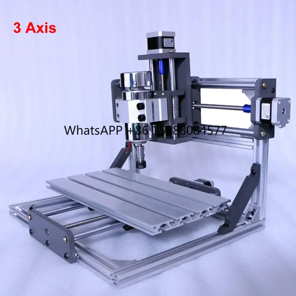 

DIY 4 Axis Aluminum CNC Wood Router Engraving Machine 3020 High-speed 300W Spindle Motor PCB PVC Milling Cutting Machine