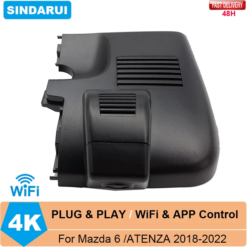 

Customized 4K UHD Wifi Dashcam For Mazda 6/ Atenza Dexule 2019 2020 2021 Left Hand Drive Plug And Play Wireless Video Recorder