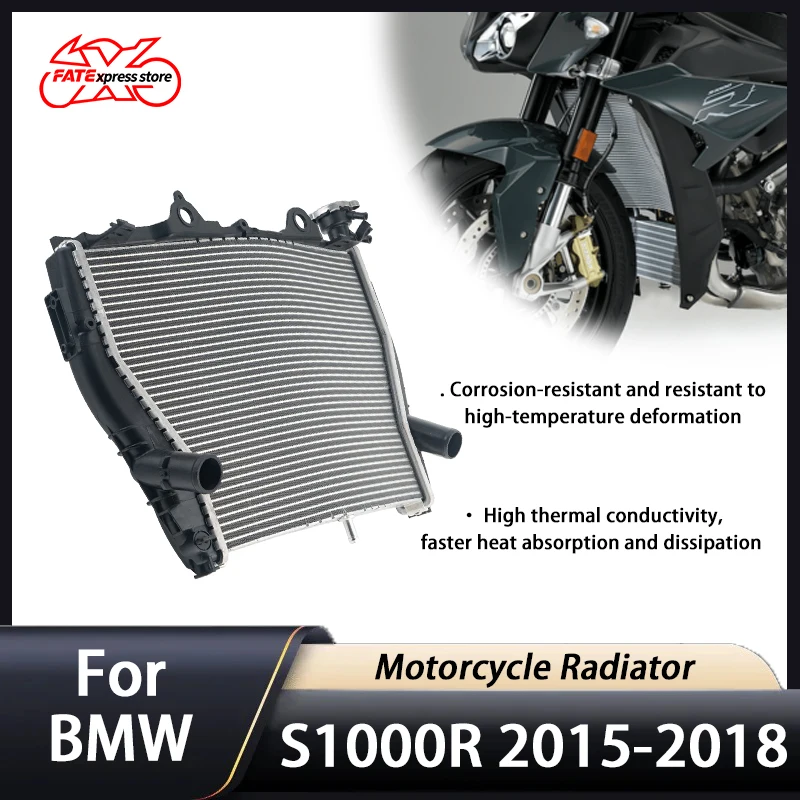 

Motorcycle Engine Aluminium Radiator For BMW S1000R 2015-2018 Water Tank Cooling Cooler