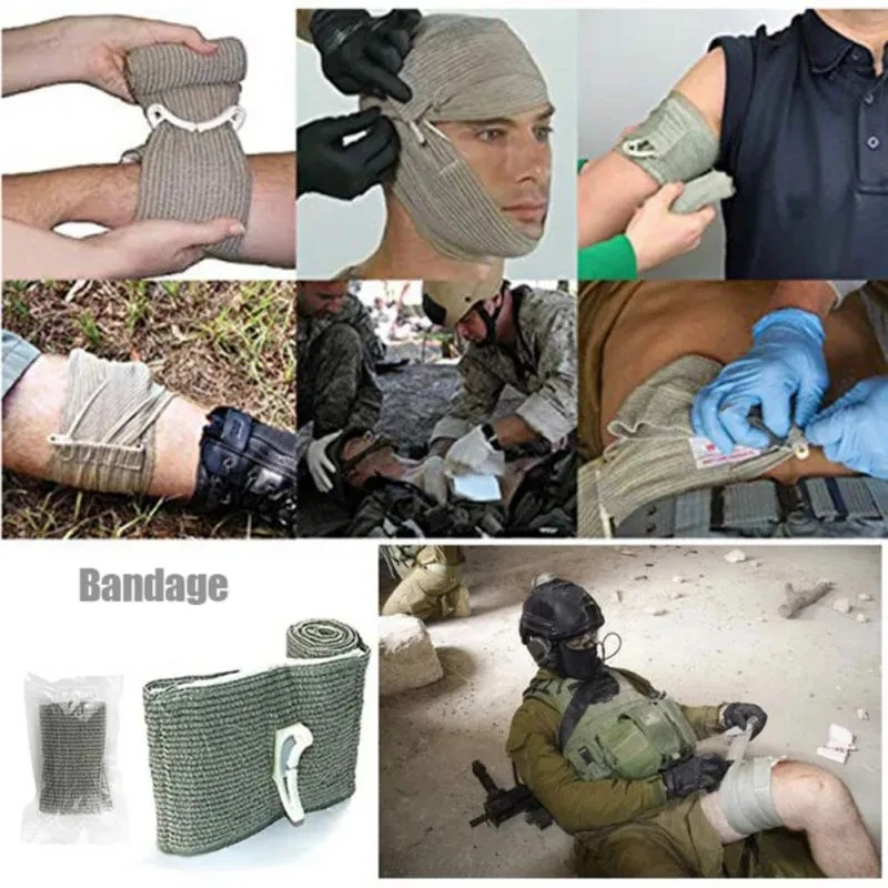 Kit primeros auxilios MOLLE IFAK EDC EMT vendaje torniquete tijeras - imagen 4